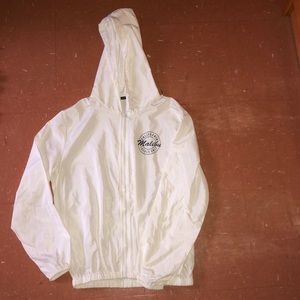 Women’s white wind breaker